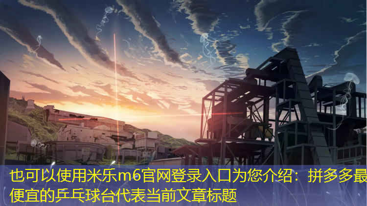 拼多多最便宜的乒乓球台